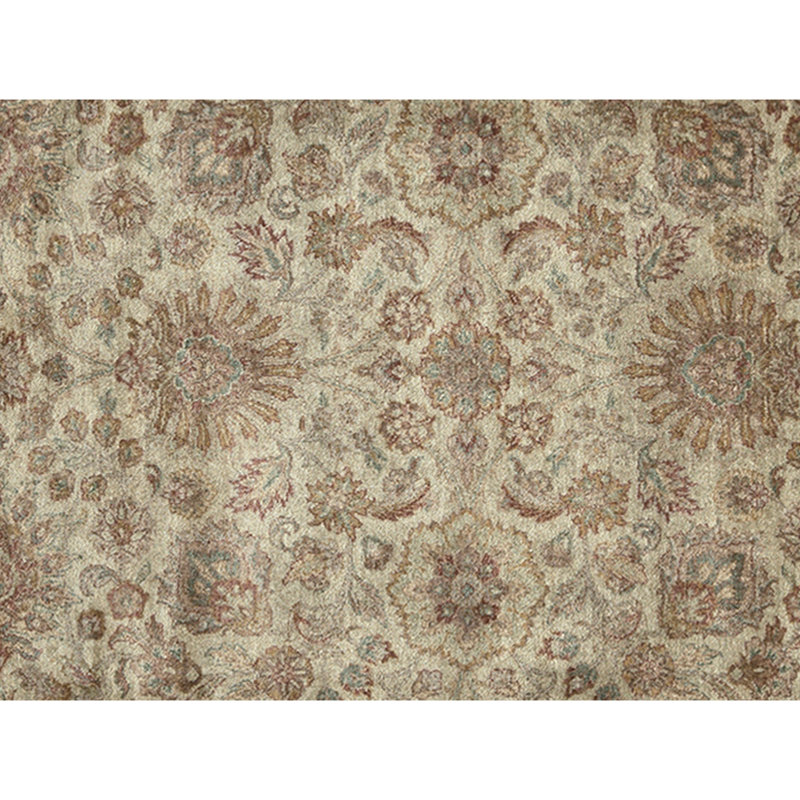 High-Quality Hand-Knotted Green Area Rug