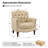 Annja 32" W Tufted Genuine Leather Armchair-87637091
