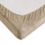 Très grand drap 4 pièces taupe - 100% ultra doux et confortable brossé des deux côtés avec des draps-housses plats 2 taies d'oreiller de couleur lavable à la machine entièrement élastique