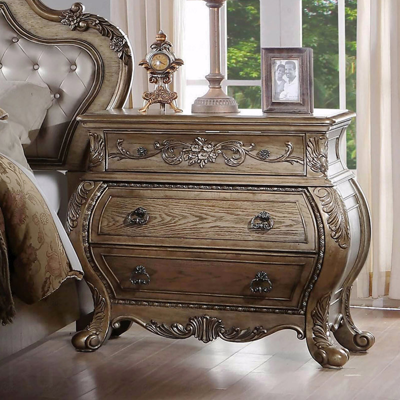 Table de chevet 3 tiroirs