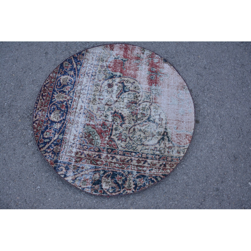 Tapis rouge, tapis de cuisine, tapis esthétique, petit tapis 3,6 x 3,6 pi, tapis rétro, tapis turc, tapis frais