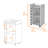 6-Bottle 3-Shelf Bar Cart White-670442715