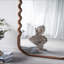 Miroir surdimensionné en bois 31,4 x 1,4 x 74 po avec cadre brun unique