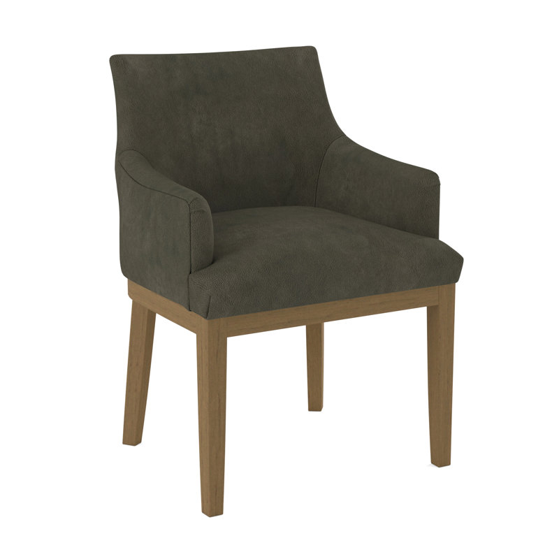 19'' H Upholstered Armchair, Beachwood, Applause Archway Grey