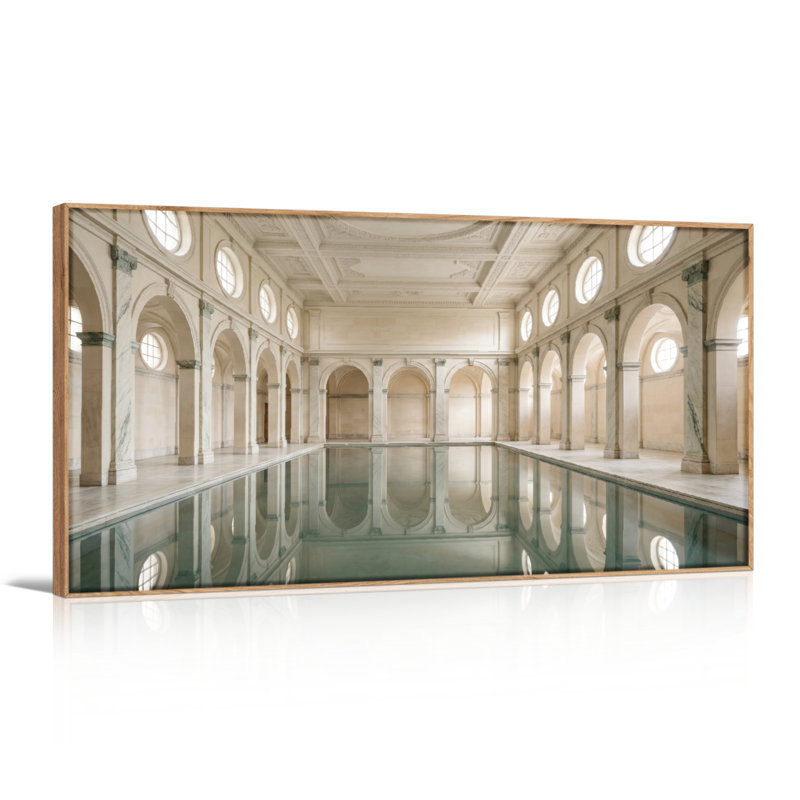 Ensemble d'une toile murale « Reflet architectural », L 48 po x H 24 po, Naturel