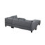 Canapé, chaise et repose-pieds rembourrés 104,5 po