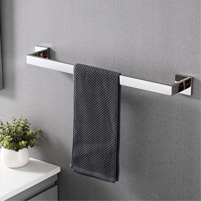 4 quincaillerie de salle de bain - Acier 304 de qualité rouille - Fiabilité. Utilisation polyvalente dans différents espaces. Design moderne, finition grattée. Tracas - installation avec trousse de qualité, garantie. Domestique. Tarnish