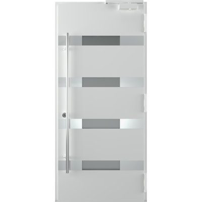 Porte d'entrée en acier pré-suspendue