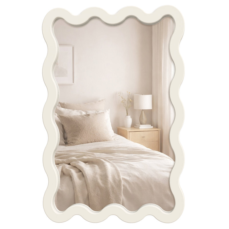Miroir mural rectangulaire, Blanc chaud, 36 po x 24 po 