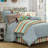 Chambray Cotton Blend Ring Stitch Solid Colour Comforter Set-974126758