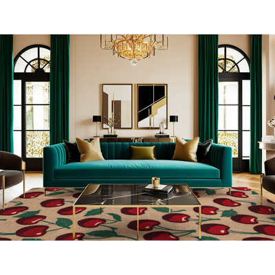  Tapis lavable cerise et fruits sucrés
