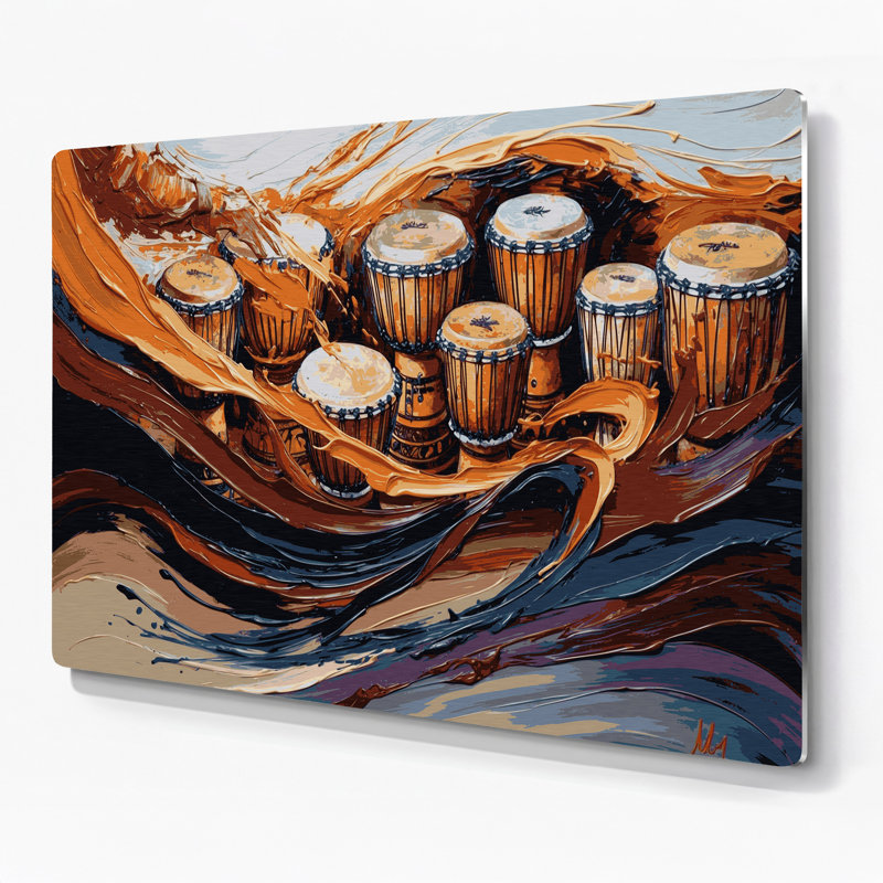 «Music», art mural noir en métal, H 11 po x l 14 po
