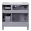 36" Modern Bathroom Vanity With Ceramic Sink, Soft Close Doors, 4 Drawers For Storage, Elegant Design For Small Bathrooms