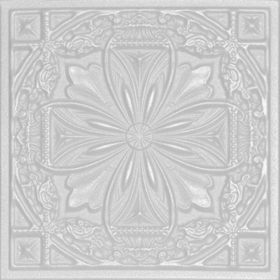 Carreau de plafond en polystyrène collé 1,63 pi x 1,63 pi Lucas's's Shield