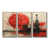 Toile naturelle avec cadre flottant
