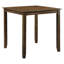 Mobilier de salle à manger à hauteur de comptoir 5 pièces - Bois transitionnel rembourré brun et similicuir-583143307