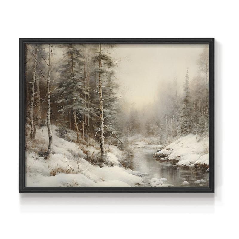 Paysages rétro-DCCDXL-Reproduction encadrée - réversible, Noir, H 16 po x l 20 po