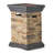 Outdoor Firepit With Column Shape, Stone Grey - 40 000 BTU