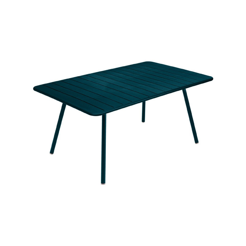 Luxembourg Outdoor Dining Table, 40" W x 81.5" L x 29" H, Acapulco Blue