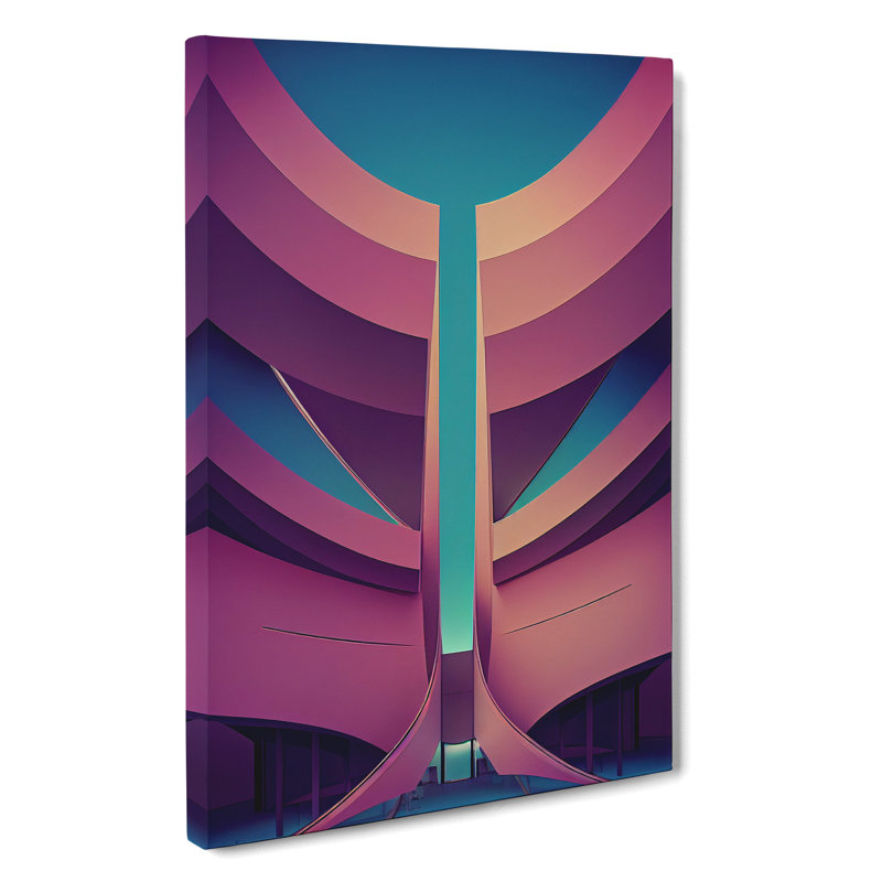 Futuristic City Architecture No.7 - Wrapped Canvas, 50cm H x 35cm W x 3cm D