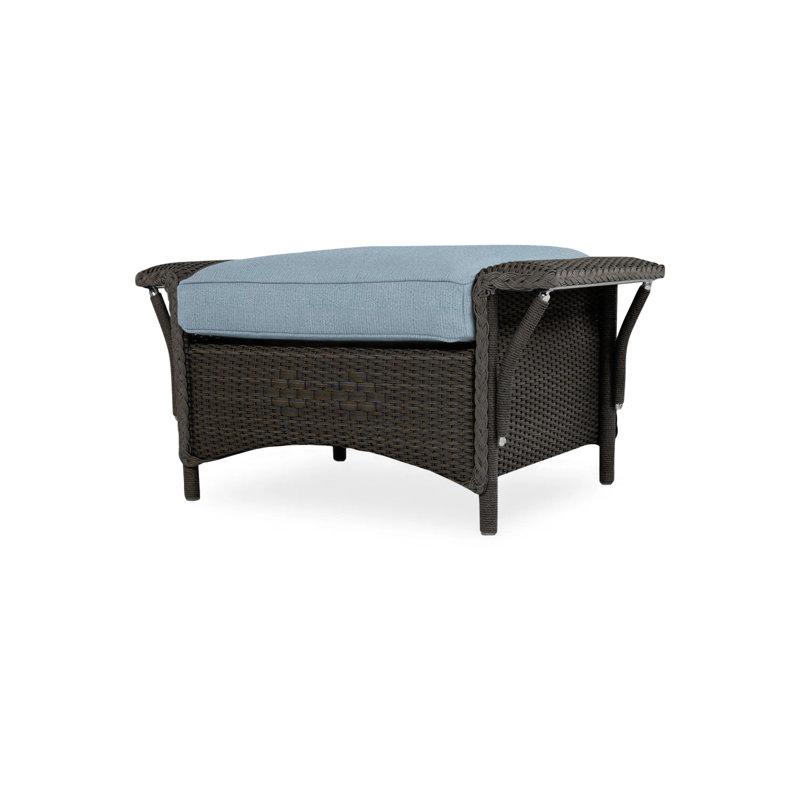 Nantucket Outdoor Ottoman, Beach Natural, Mink