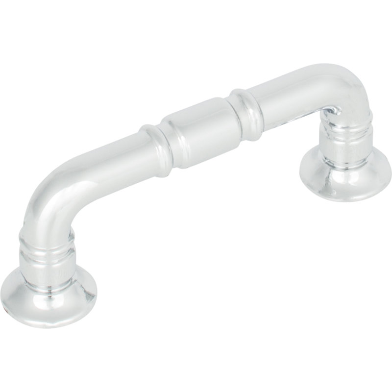 Kent Bar pull, Polished Chrome, 3" Center to Center