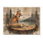«Silent Fox In Forest Landscape I», art mural animal sur bois de pin naturel-1087481122