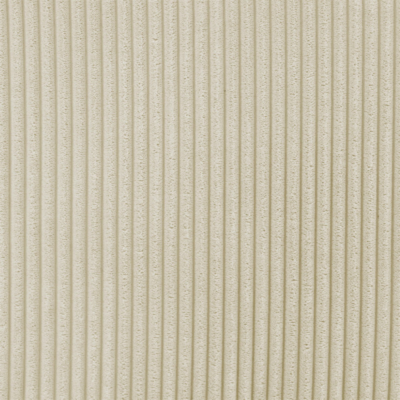 3 - Piece Corduroy Double-Chaise Sectional, Cream Corduroy