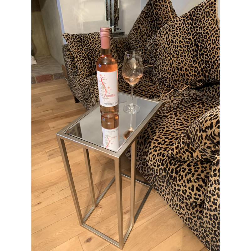 Whitehaven Frame End Table, Silver, Silver
