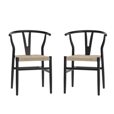 Chaise de salle à manger commerciale en bois et en papier Kraft