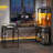 U-shaped Computer Desk With Pegboard and 4 Hooks Led Lights-5174337