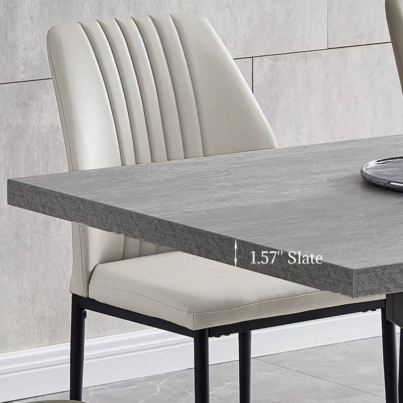 Bolanger Extendable Metal Base Dining Table