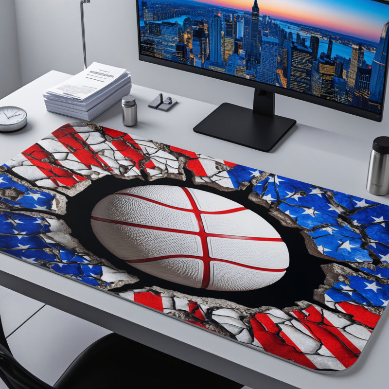Polyester Desk Pad, 14.4x12.1
