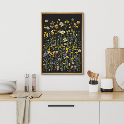 Vibrant Wildflower " Vibrant Meadow Botanical With Colorful Wildflowers " on