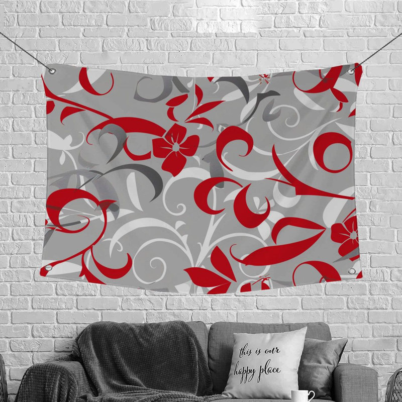 Tapisserie en mousseline de soie, H 68 po x l 80 po