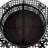 Kayden 40" Round Wood-Burning Black Finish Steel Fire Pit Table with Screen