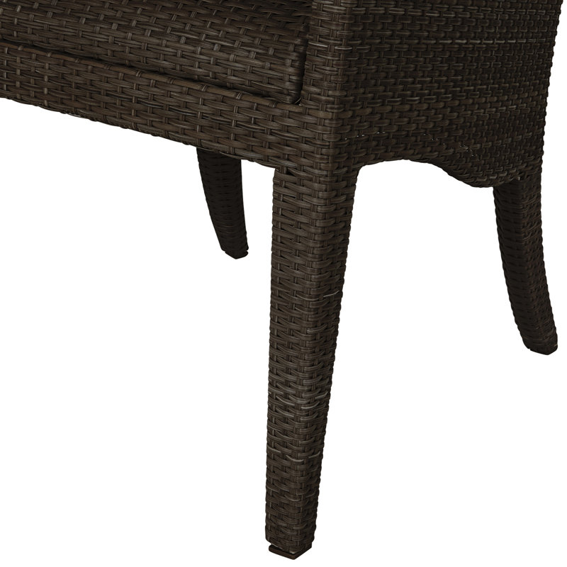 Outdoor Dining Armchair, Black Walnut