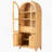 Arched Kitchen Pantry Cabinet With Hidden Drawer, Storage Cabinet With Adjustable Shelves For Kitchen, Dining Room