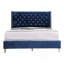 Lit double tapissier transitionnel bleu marine