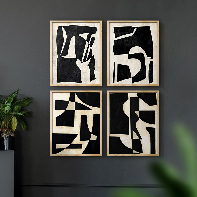 «Moon Cutouts I», 4 pièces sur papier