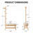 Upholstered Wooden Coat Rack With Shoe Bench, Entryway Storage Organizer With Hidden Shoe Rack For Living Room, Bedroom And Hallway-999091512