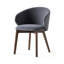 Tuka Upholstered Armchair with Wooden Frame-1188789857-1188789859