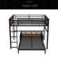 Lit superposé en métal / lit mezzanine en métal, lits superposés séparables, avec barrière de sécurité surélevée-163079152-163079154