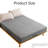 Twill Three Dimensional Intricate Stitching Pattern Fitted Sheet