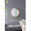 31,5 "miroir rond en bois de pin, miroir mural pour la salle de bain