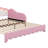 Twin Size Upholstered Daybed With Crown Headboard And LED Lights, Extending Daybed Princess Bed-751022866