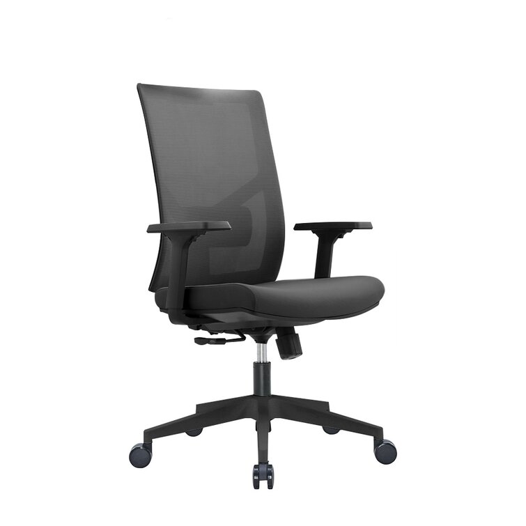 Insignia™ Ergonomic Mesh Office Chair with Adjustable Arms Black