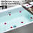 Empava 67 In. X 37.5 In. BACK TO WALL Flat Bottom Bath Tub Soaking Bathtub With Center Drain In White