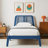 Allyannah Bustillo Modern Twin Platform Bed with Headboard-1293175412