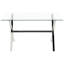 Anicette Glass Top Metal Base Dining Table
